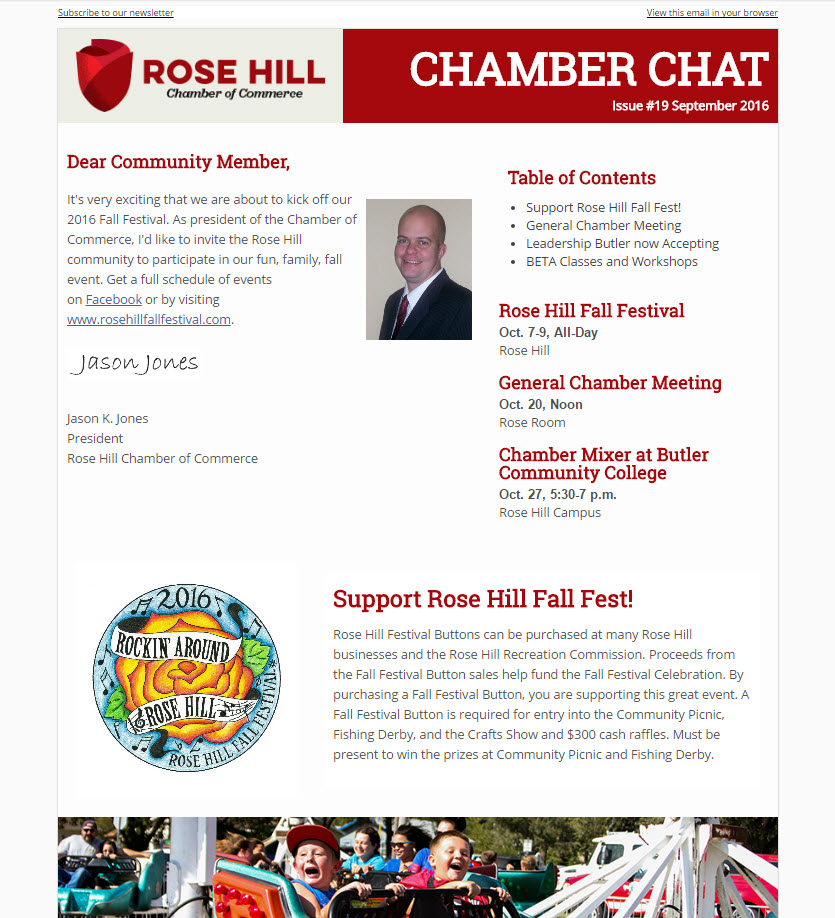 Rose Hill Chamber Chat Issue #19