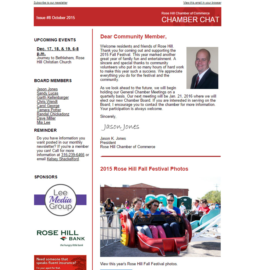 Chamber Chat Newsletter Issue #8