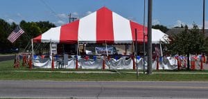 Come visit our fireworks tent!