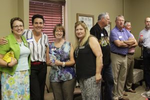 Fellow Rose Hill Chamber members and guests enjoyed the chamber mixer hosted at the Rose Hill Public Library.